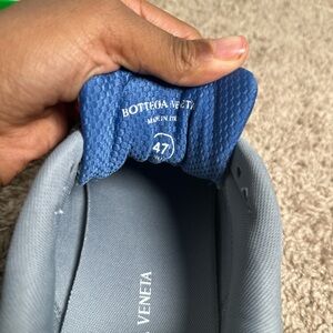Bottega Veneta Blue and Gray Sneakers